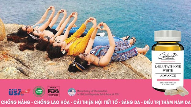 vien-uong-chong-nang-cua-my L-Glutathione white advance là viên uống chống nắng của mỹ được FDA chứng nhận an toàn.