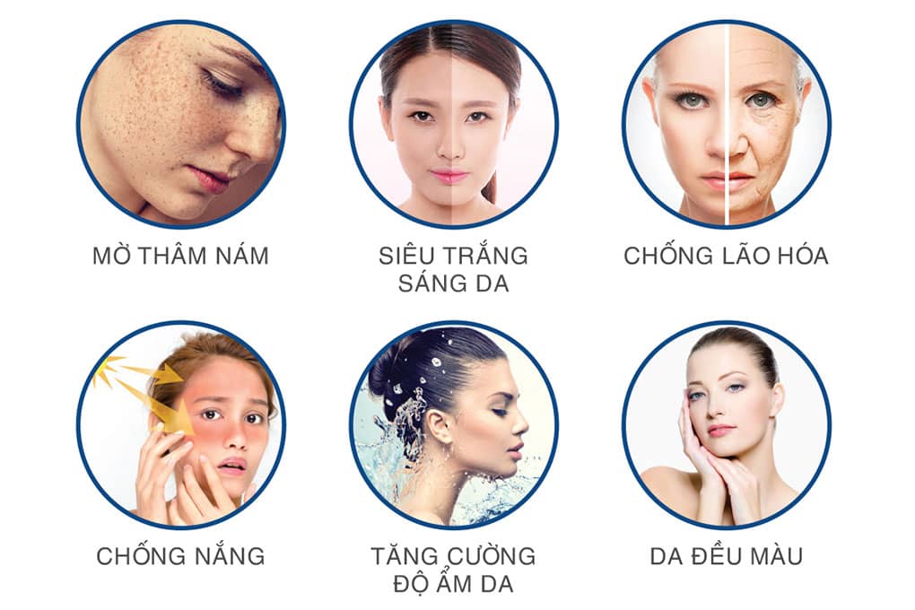 vien-uong-dna-glutathione-1200mg Công dụng viên uống trắng da Glow Skin